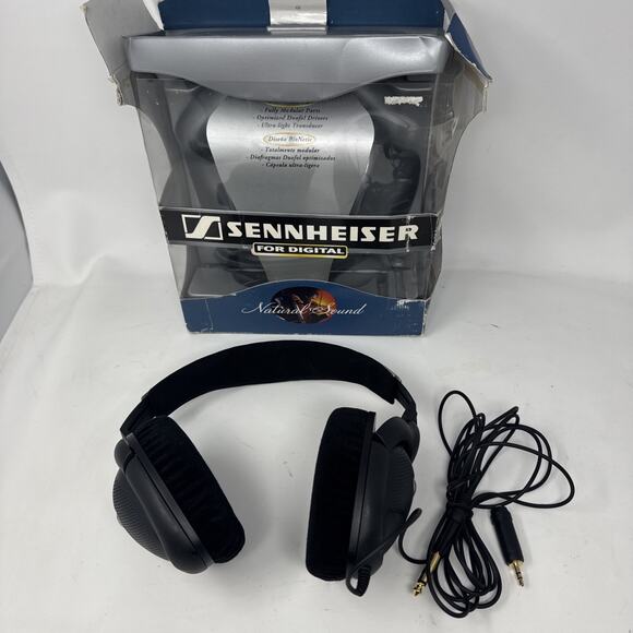 RARE Vintage Sennheiser HD570 HD 570 Over-Ear Headphones Symphony - Excellent - Picture 1 of 6